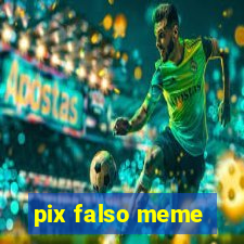 pix falso meme